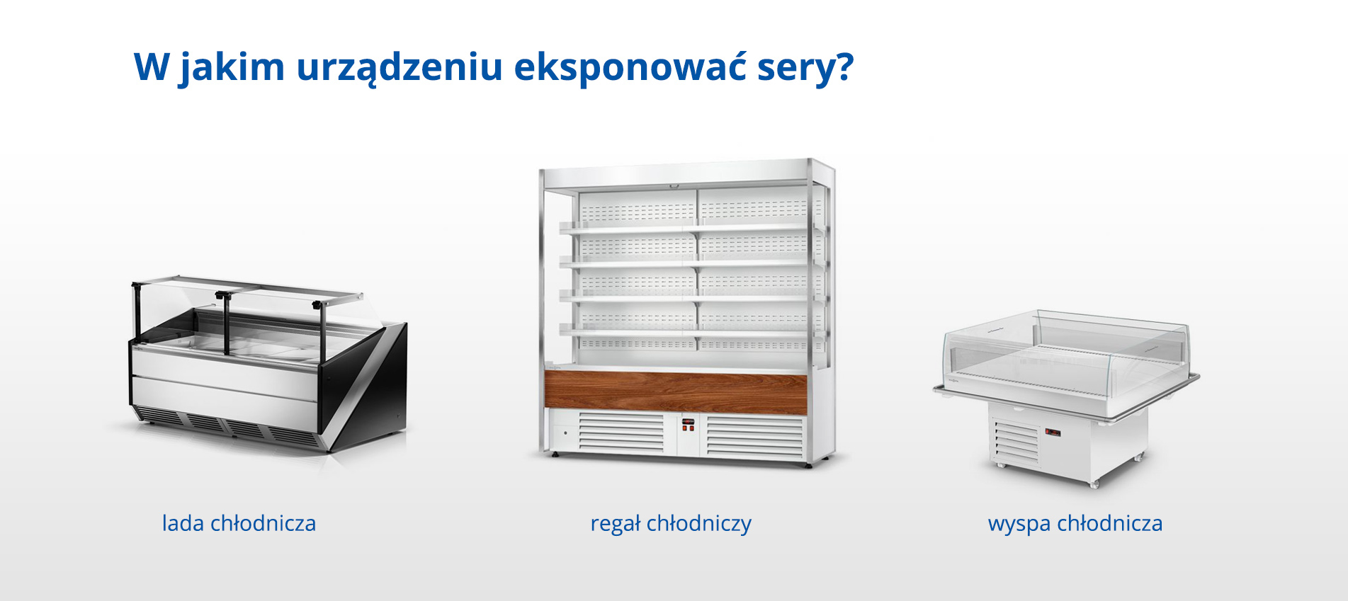 Urządzenia do ekspozycji i sprzedaży nabiału